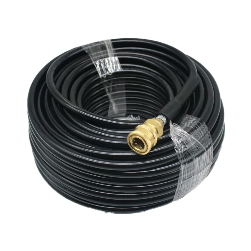 5800PSI7.5-30M Extension Hogedrukreiniger Slang Pijp 3/8 Wasmachine Tube Quick Connect Voor Riool Water Reinigen Auto