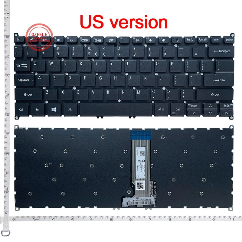 

GZEELE English New Keyboard FOR Acer Spin 5 series N19W3 SP313-51N-51RP N20W1 SP513-55N US laptop Keyboard