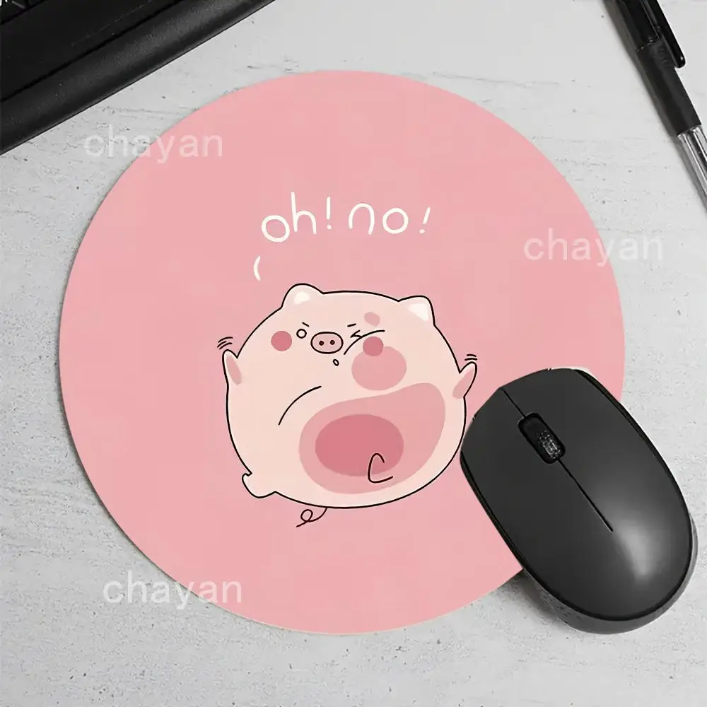 The Kawaii Pig Pattern Mouse Pad Laptop Mouse Mat For Home Office Gaming Desk Laptop Accessories Desk Interior Desk Mat