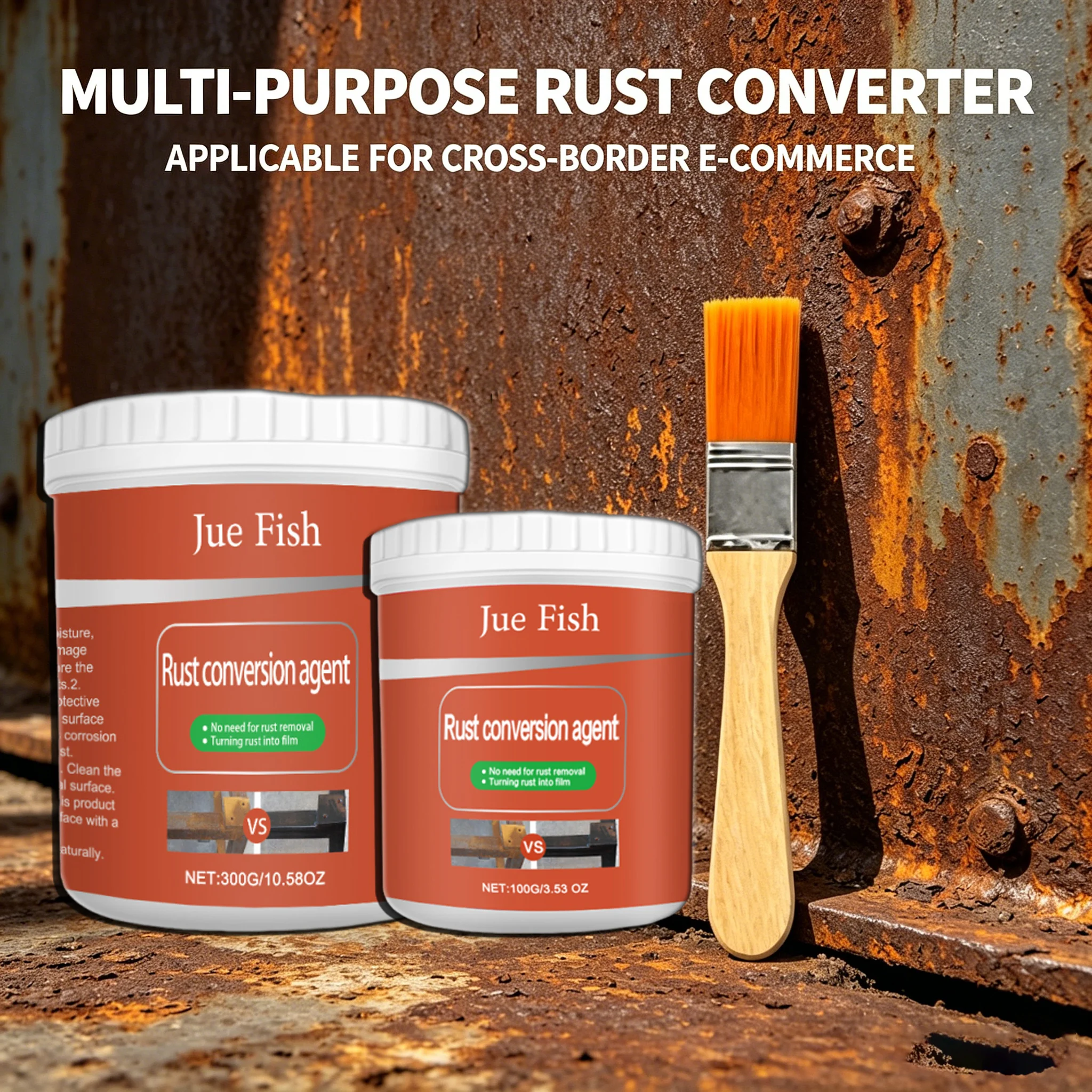 RustConverterMetalRustRemoverAntiRustCoatingAutomotiveChassisProtectionCorrosionInhibitorMetalSurfaceRestorerPas