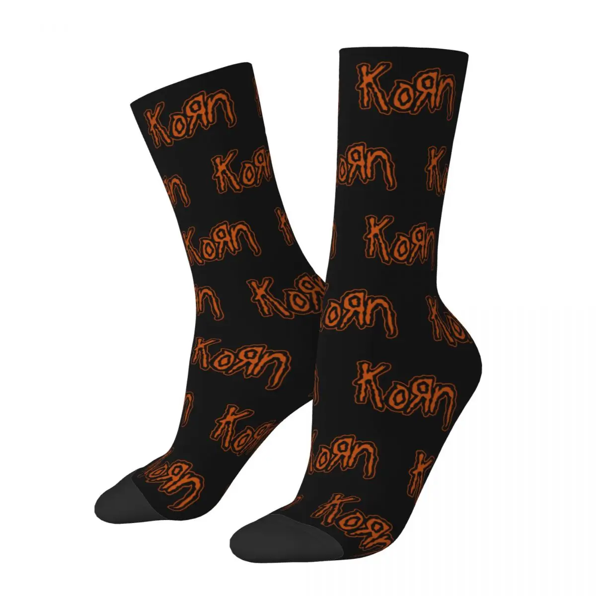 

Men Women Metal Korn Music Band Rock Socks Cute Fashion Socks Hip Hop Stuff Middle Tube Crew Socks Suprise Gift Idea