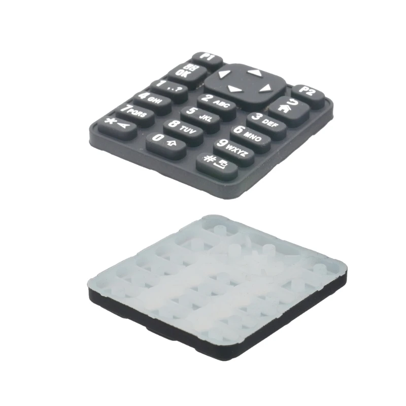 

Черная пластиковая резиновая клавиатура для XPR7550E XPR7580E DGP8550E DP4800E DP4801E Двухчастотные радиоактивные площадки W8EC