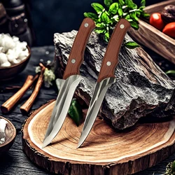 Forged Kitchen Meat Cleaver Full Tang Handle Boning Knife Butcher Slaughter Slicing Chef Knife Fishing Cutting Tools