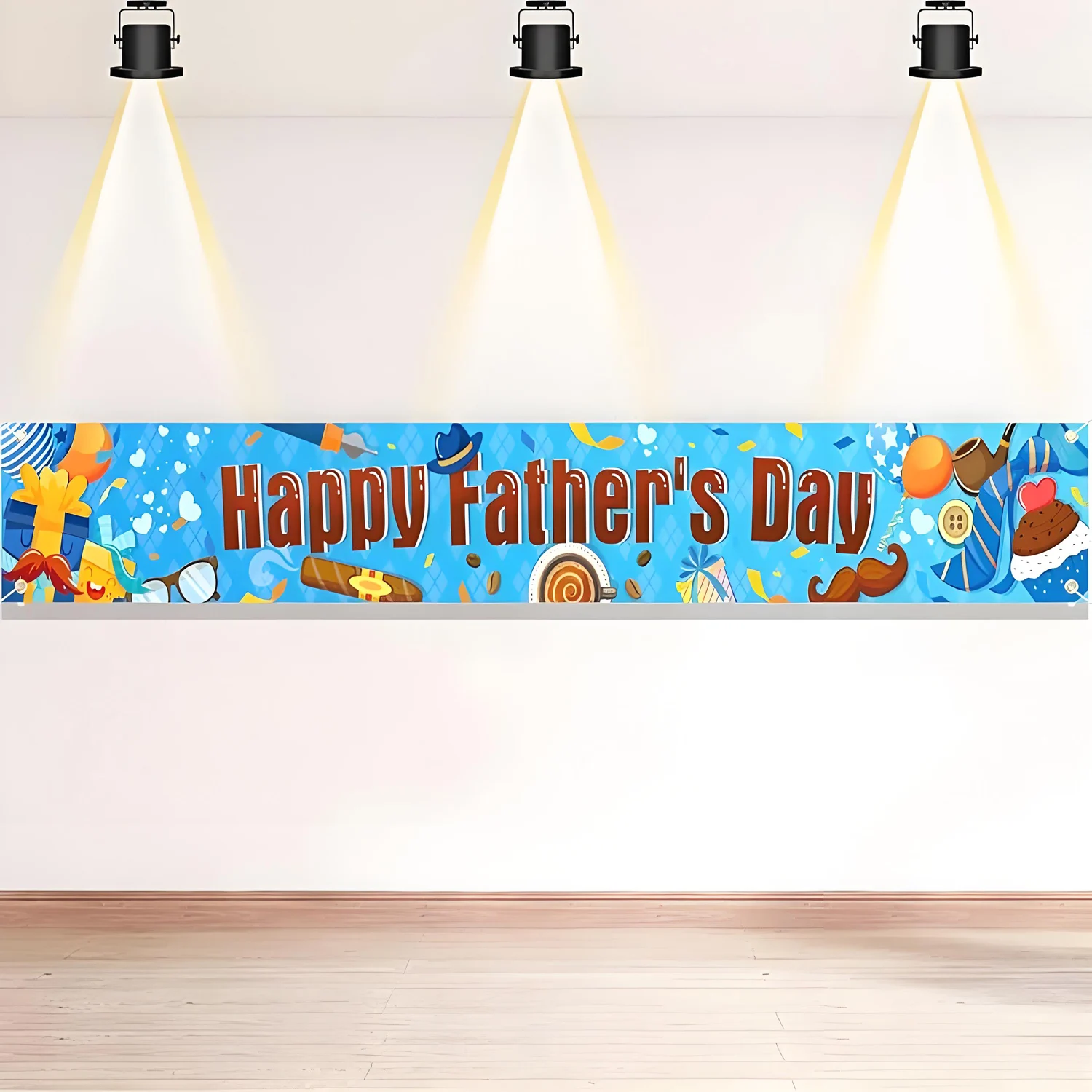 New Father's Day happy banner decoration outdoor deformation letter decoration party new home outdoor, outdoor, guardrail
