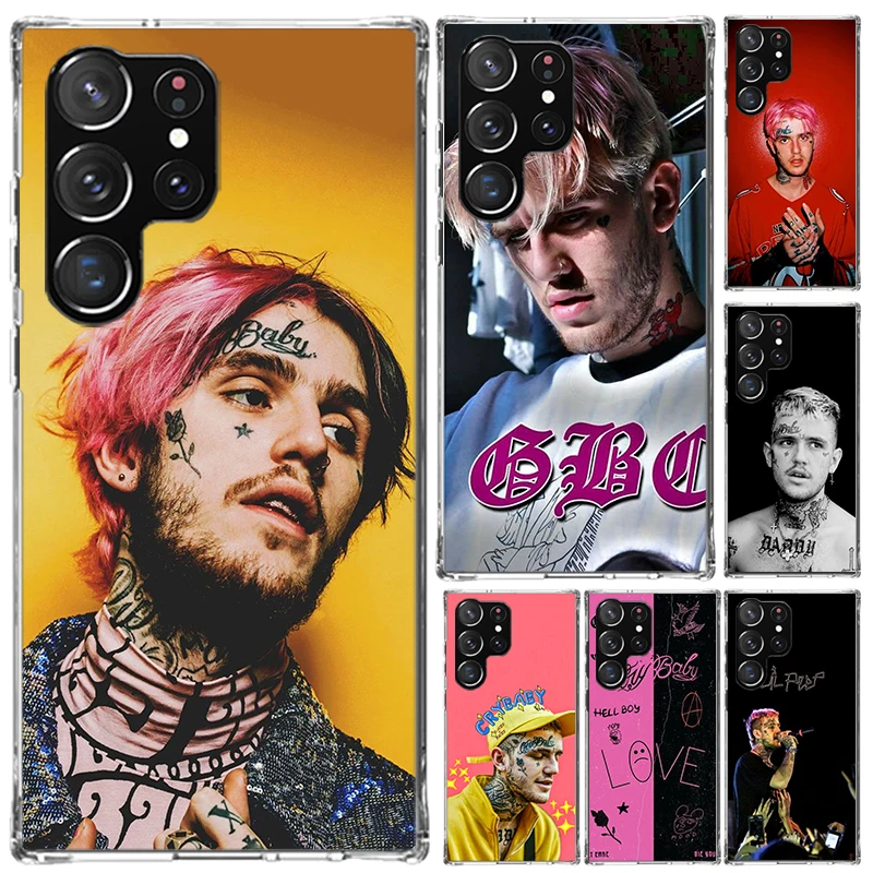 Funda para Teléfono Lil Peep Singer para Samsung Galaxy S26 S24 S23 Ultra S25 Edge S22 S21 Plus S20 FE + Carcasa Suave con Estampado Funda Galaxy S25