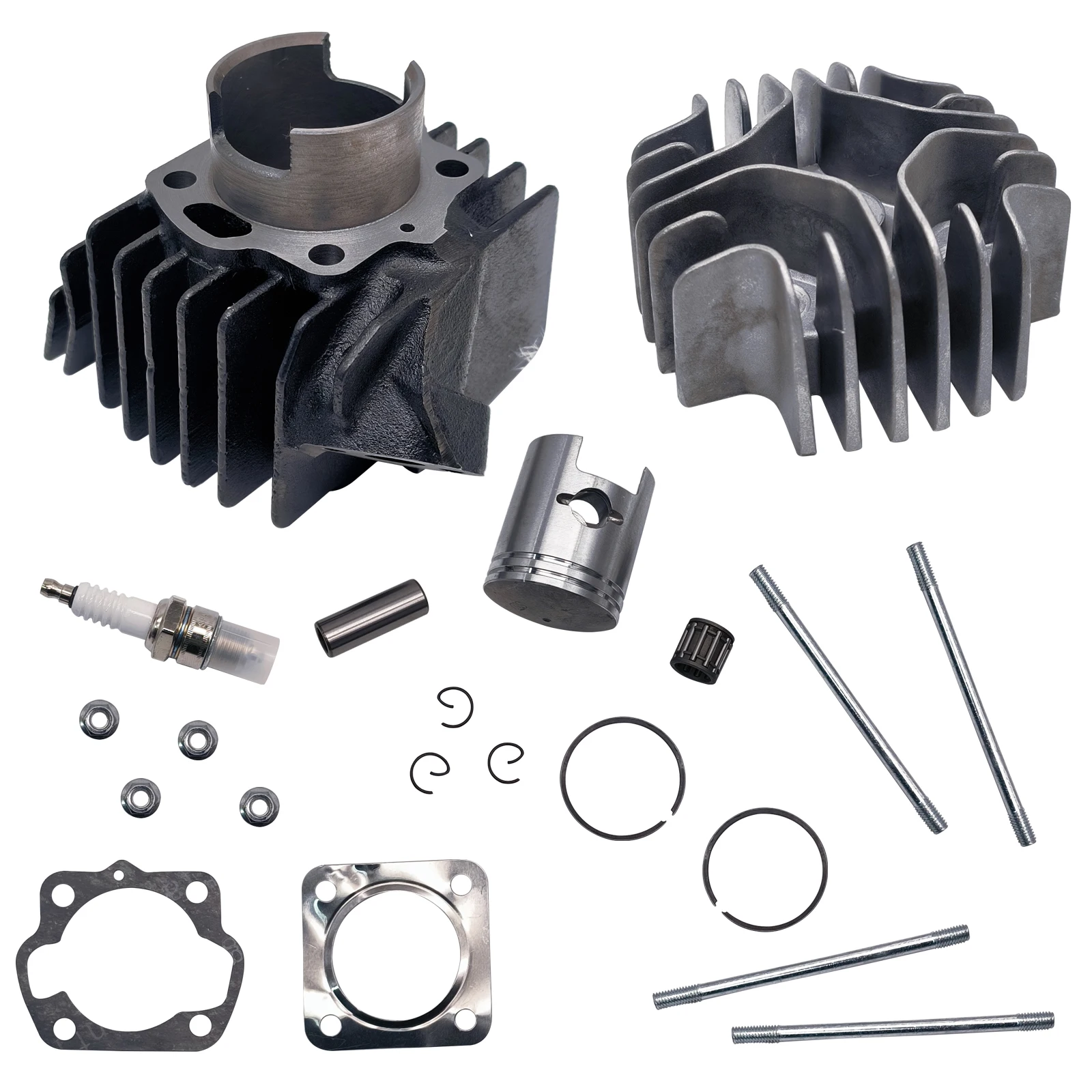 Zestaw cylindra, tłoka, uszczelek głowicy i części górnych silnika MITMC do Suzuki LT A50 LT50 JR50 LT Quadrunner 11111-04001 11210-04012-0F0 11141-04000