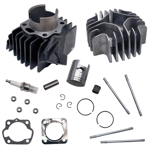 Junta de pistón de cilindro, Kit de extremo superior apto para Suzuki LT A50 LT50 JR50 LT Quadrunner 11111-04001 11210-04012-0F0 11141-04000
