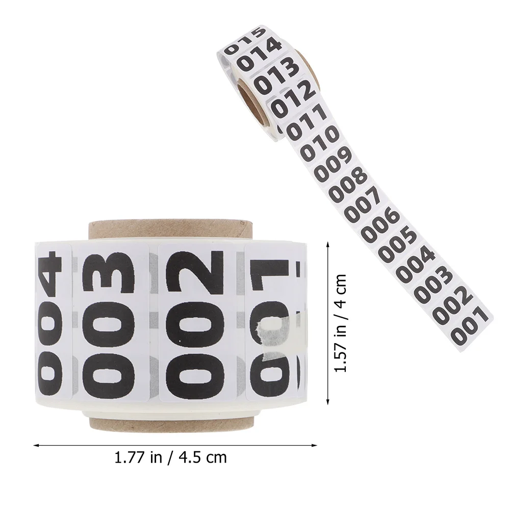 1 Roll Number Stickers Consecutive Number Labels Warehouse Label Stickers inventory stickers self adhesive labels