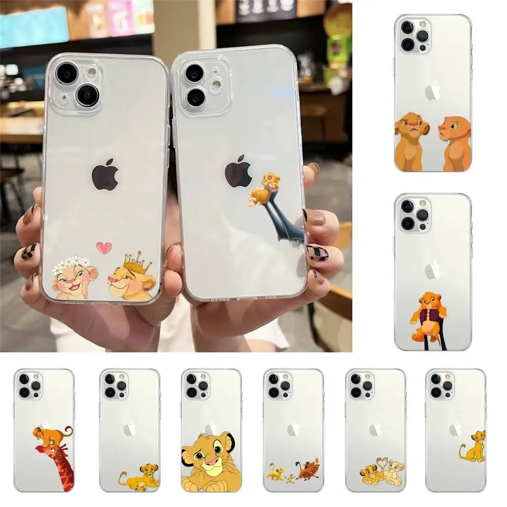 L-Lion-K-Kings Phone Case For IPhone 17 16 15 14 Plus 13 12 11 Pro Max Phone Back Cover Transparent Shockproof Cover