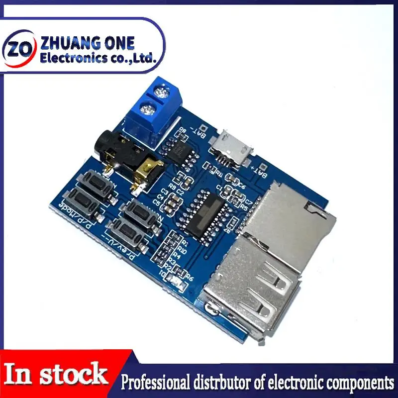 TF card U disk MP3 Format decoder board module amplifier decoding audio Player