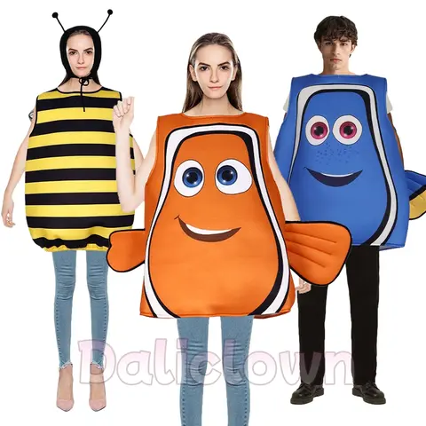 Find Nemo Clownfish Cospaly Costume Adult Anime Nemo And Dory Clown Fish Cosplay Halloween Christmas Party Funny Sponge Costume