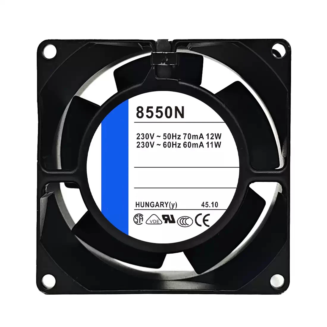 

Cooling Fan 8850N 230V 0.7A/0.6A 12W/11W 8cm 80mm 8038 80x80x38mm 2-Wire
