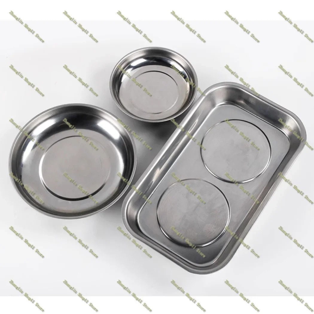 

Stainless Steel Magnetic Tray Tool Parts Storage Magnet Tool Trays Parts Holder With Strong Magnet For Screws Sockets Bolts Pins