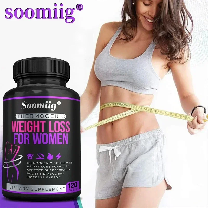 Premium Fat Burner for Women - Weight Loss, Appetite Suppressant, Cleansing and Detoxification, Metabolism Boost, Energy