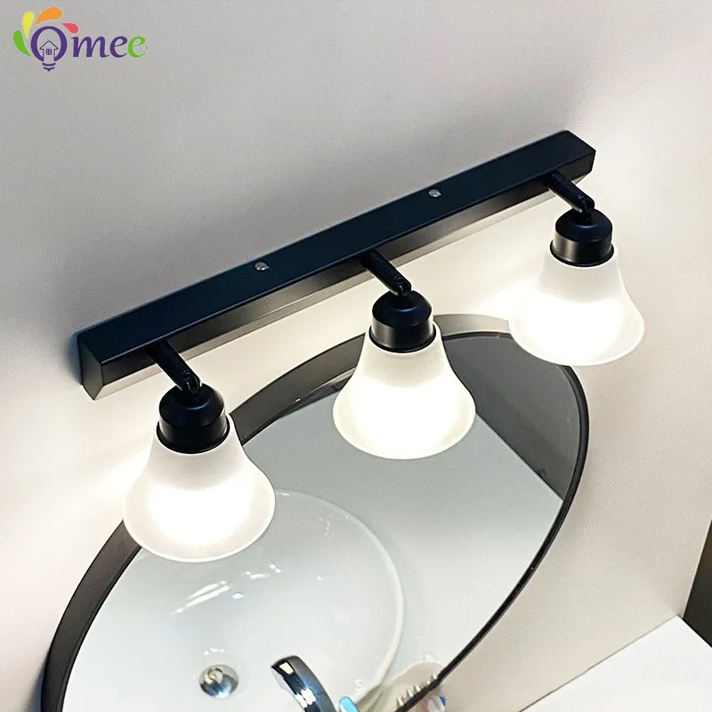 OMEE Led الحمام ضوء مرآة الجدار مصباح إضاءة المنزل الغرور جدار جبل تركيب المصابيح الحديثة مصابيح الحائط لغرفة المعيشة غرفة نوم