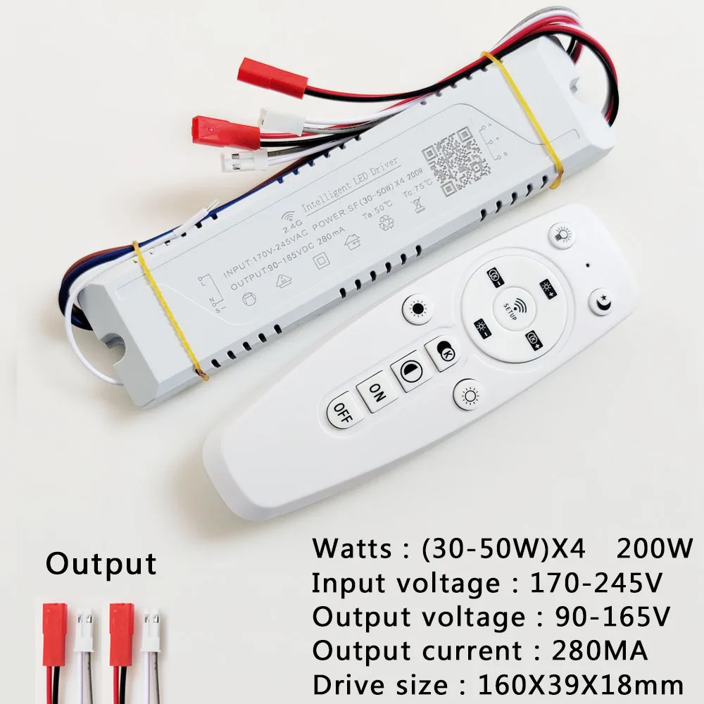 2.4G Intelligent LED driver APP remote control power supply dimming&color-changeable transformer connect to LED tape 20W-240W