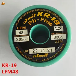 Japanese ALMIT lead-free silver containing environmentally friendly soldering wire 0.65mm KR-19 audio speaker specific soldering