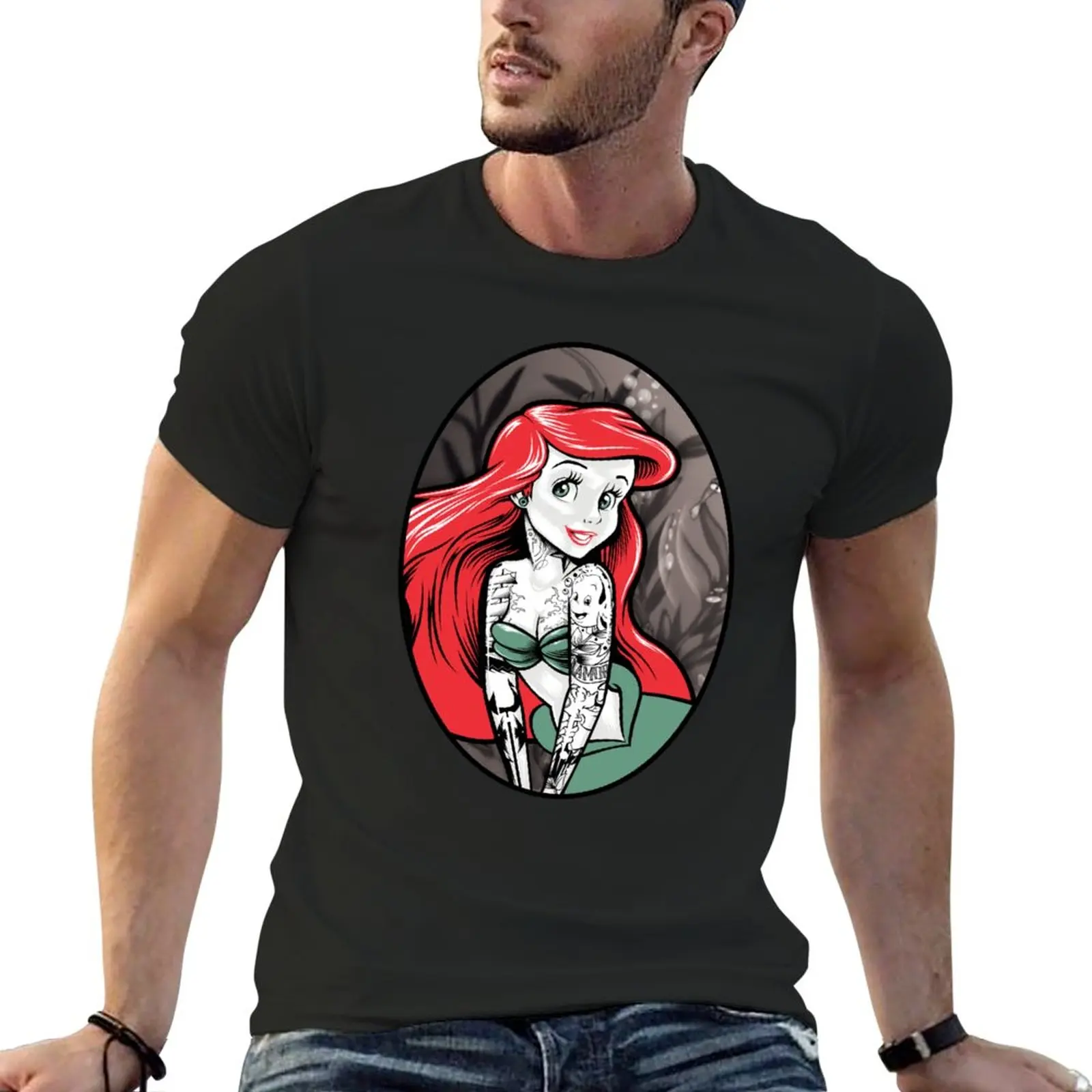 

MERMAID T-Shirt black t shirts tees man clothes plain t shirts men