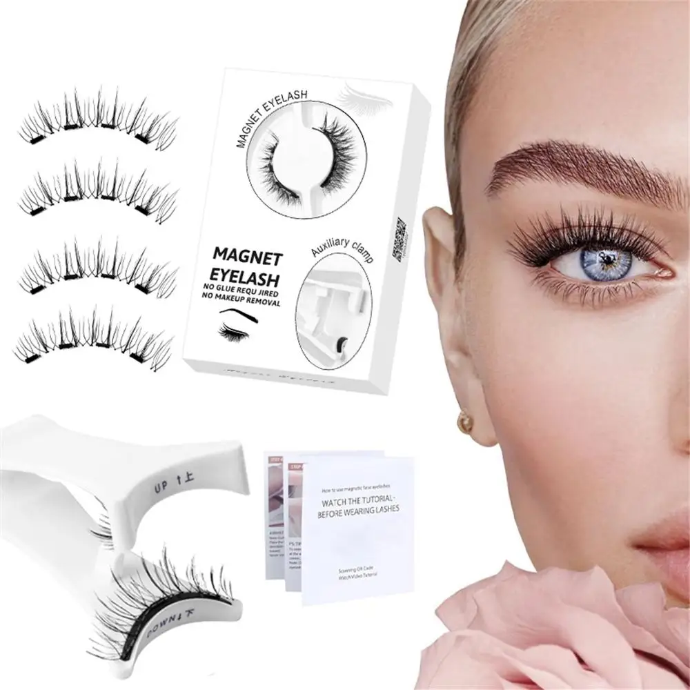 Wiederverwendbares Magnetisches Wimpern-Set ohne Klebstoff für Natürlichen Look, Einfach zu Tragende Magnetische Falsche Wimpern, DIY Wimpernverlängerungen