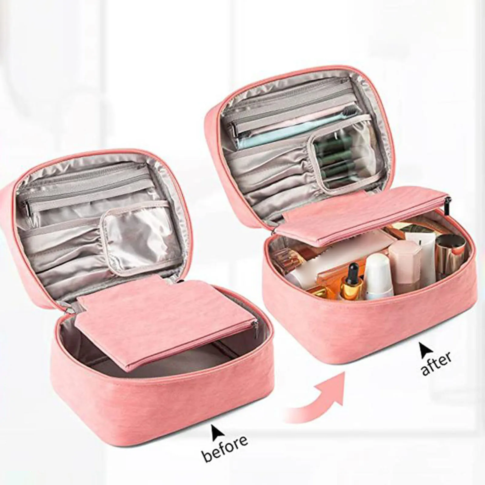 Nail Polish Organizer Bag Cosmetic Bag Portable Travel Nail Polish Carrying Case Nail Tool Bag Multifunctional Cosmetic bag