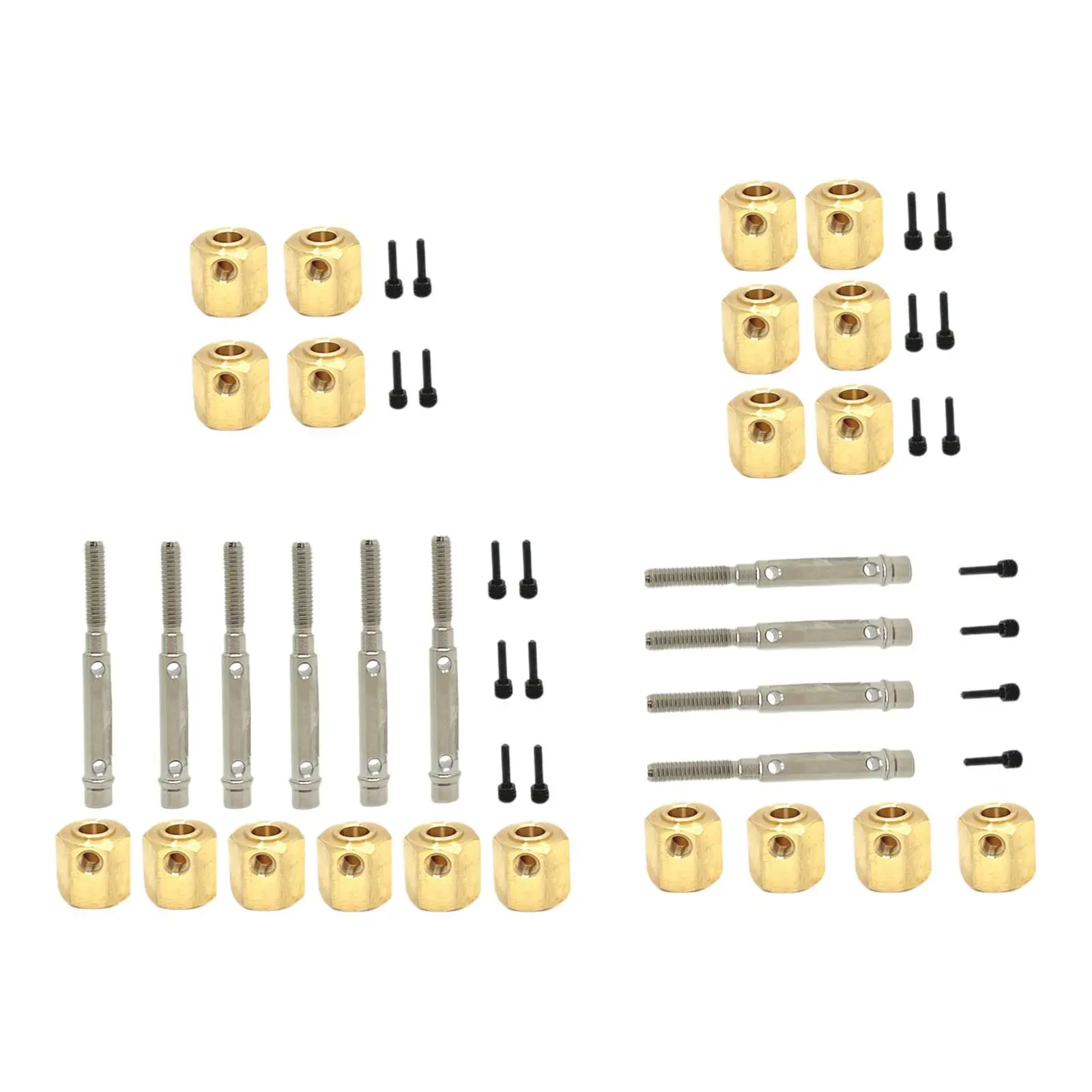 

RC Car Wheel Hex Hubs Spare Parts, Repair Remote Controlled Toys Accessories, Conversion Replacement Hexagonal Adapter Combiner