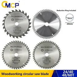 Cmcp 165mm lâmina de serra circular tct carboneto viu lâmina para ferramentas corte madeira disco