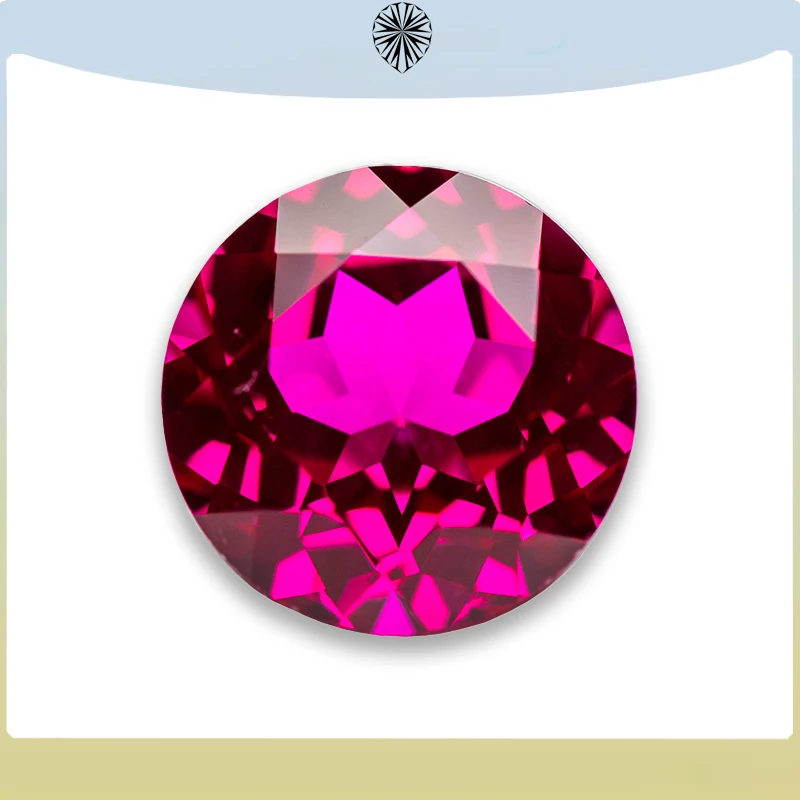 

Лабораторные Подвески с рубином круглой формы, цветные бусины Rubellite для изготовления ювелирных изделий «сделай сам», материалы для подвесок и колец с выбором, сертификат AGL