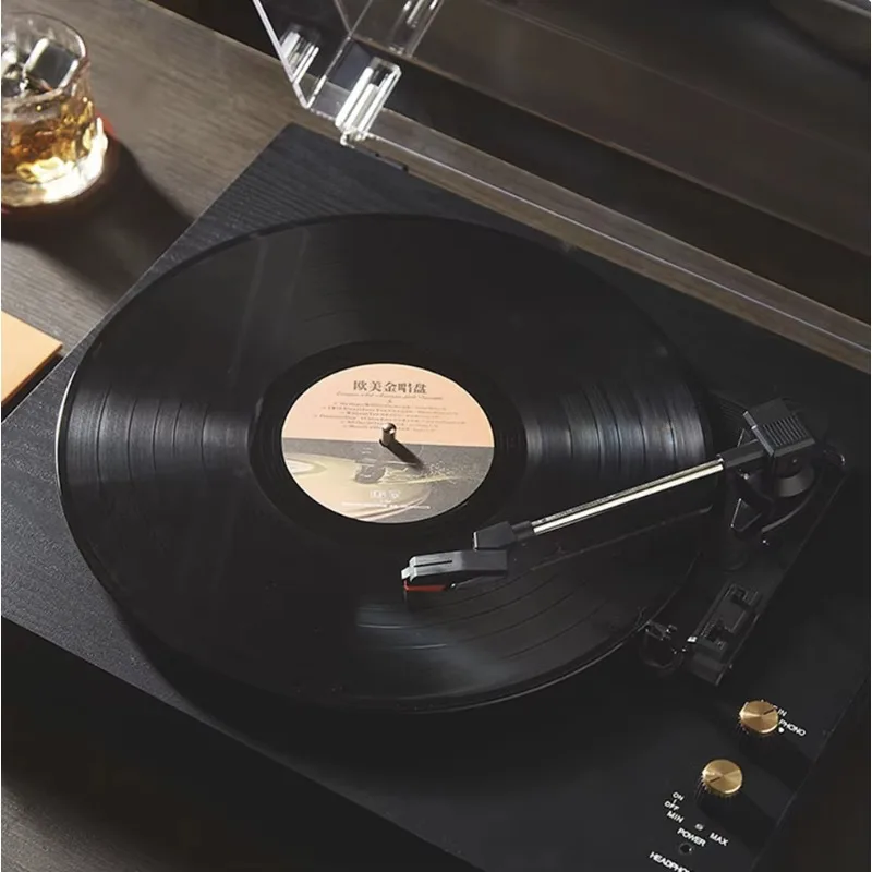 شعبية 3 سرعات الصوت المنزلي مرحبا فاي الحاكي لاعب خمر القرص الدوار مشغل تسجيلات من الفينيل 3 سرعة ريترو LP مشغل تسجيل