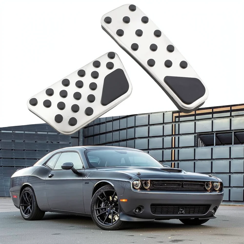 Car Gas Pedal Pad For Dodge Challenger For Chrysler 300c Stainless Steel Interior Performance Modification Accelerator Cover