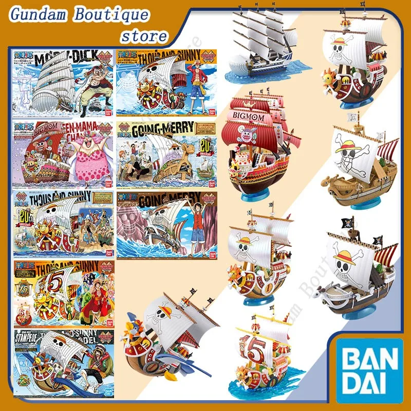 Bandai Genuine ONE PIECE GRAND SHIP COLLECTION Thousand Sunny Anime Action Figure Collectible Assembly Model Toys Gift Children