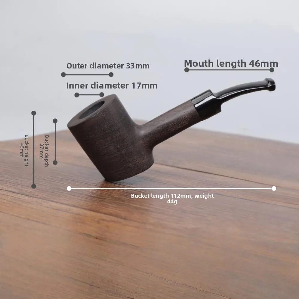 

Wooden Smoke Pipe with Metal Filter Tip Ergonomic Design Smoking Accessories Dropshipping