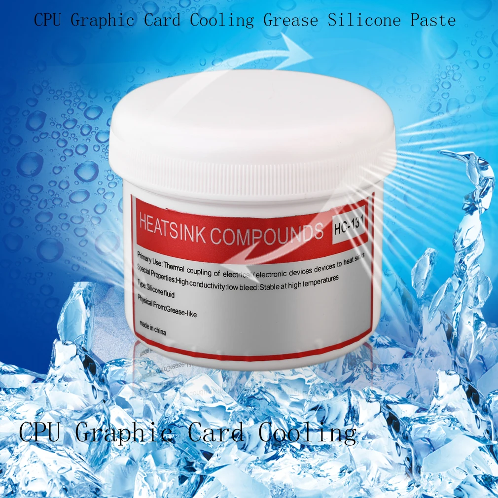 CPU冷却ペースト,AMD冷却ペースト用の白い複合グラフィックカード,高性能,100g