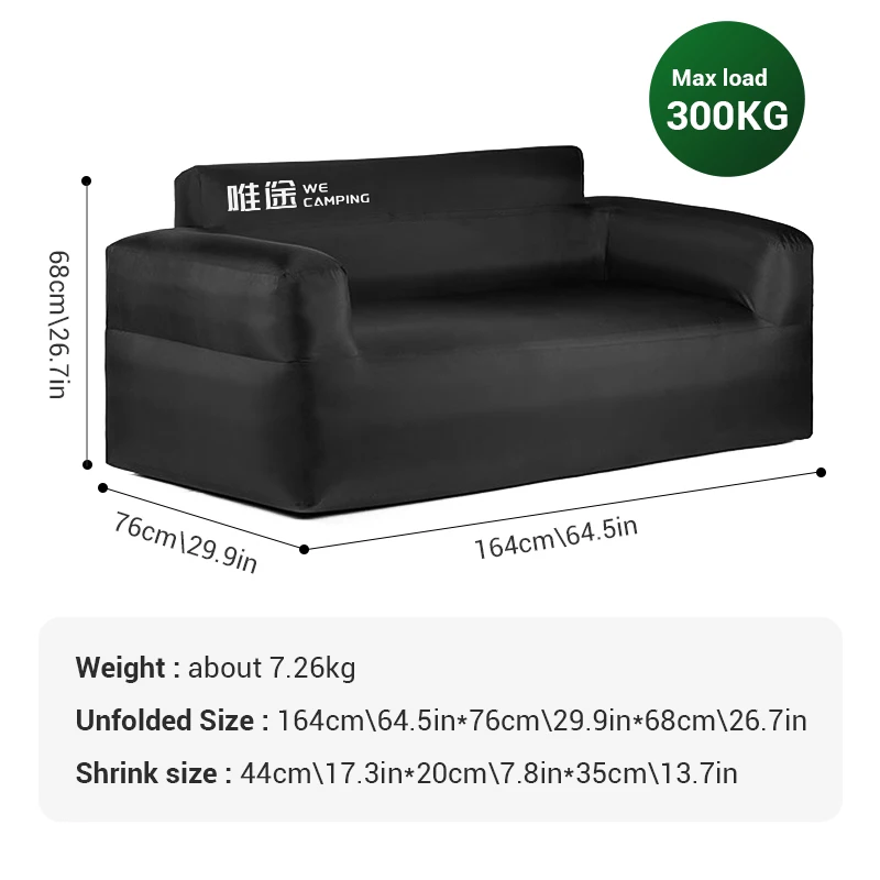 Portable Inflatable Couch Outdoor Upgraded Inflatable Air Sofa Bed with Built-in Pump Blow Up Chair Furniture for Home Backyard