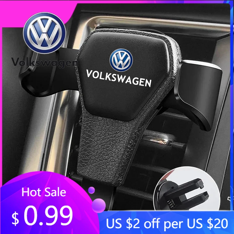 

Для VW Volkswagen Jetta MK5 Golf Гравитационный автомобильный держатель телефона, зажим для вентиляционного отверстия, подставка для мобильного телефона, поддержка Volkswagen VW RLine R Golf