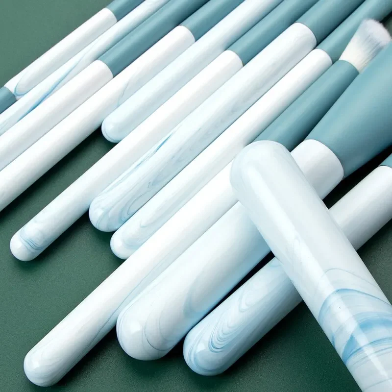 Set di pennelli per trucco morbido da 12 pezzi per fondotinta cosmetico di bellezza, fard in polvere, ombretto, correttore, pennello per trucco