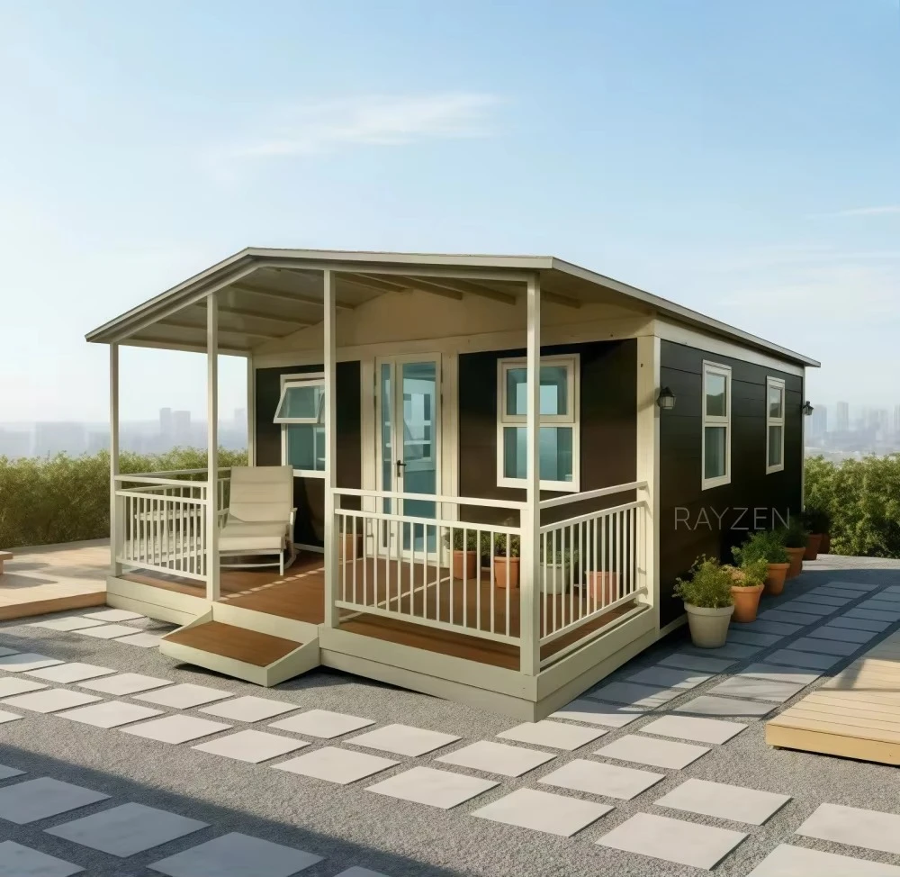 FL Container House Insulated Prefabricated Dwelling For Off‑grid Rural Residential Temporary Housing Project