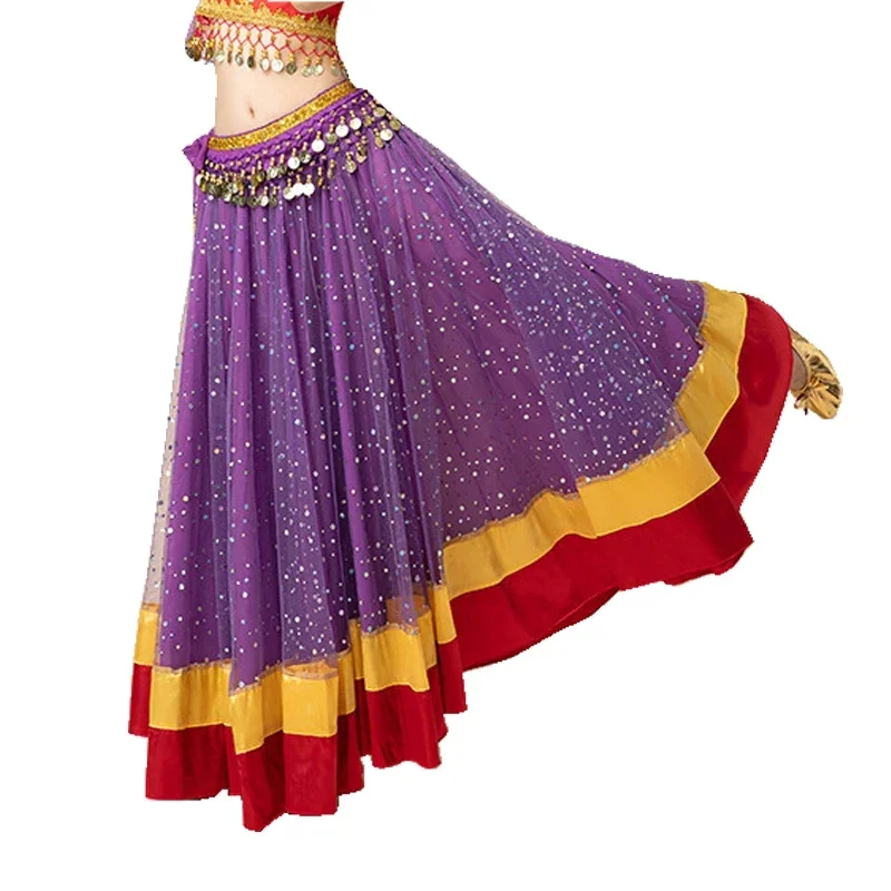 

Women 720 degree Indian Gypsy Tribal Dance Bollywood Embroidered Belly Dance Full Circle skirts Long Maxi