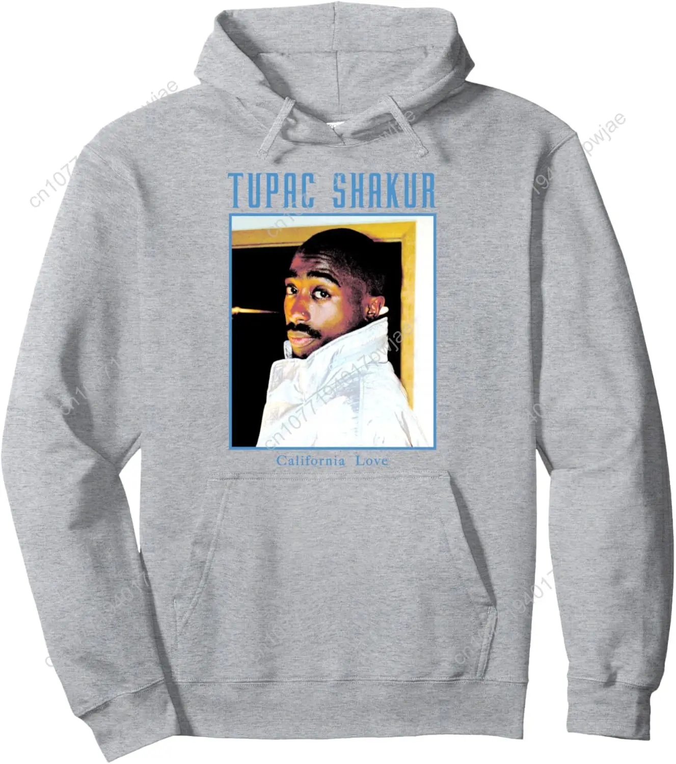 2pac公式トゥパック247サイドアイプルオーバーフーディー