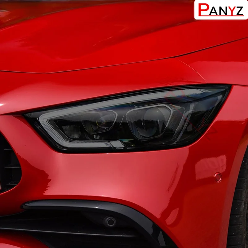 Защитная пленка для автомобильных фар, Прозрачная черная наклейка из ТПУ для Mercedes Benz AMG GT 2015, GT63 Coupe, 4-дверные аксессуары