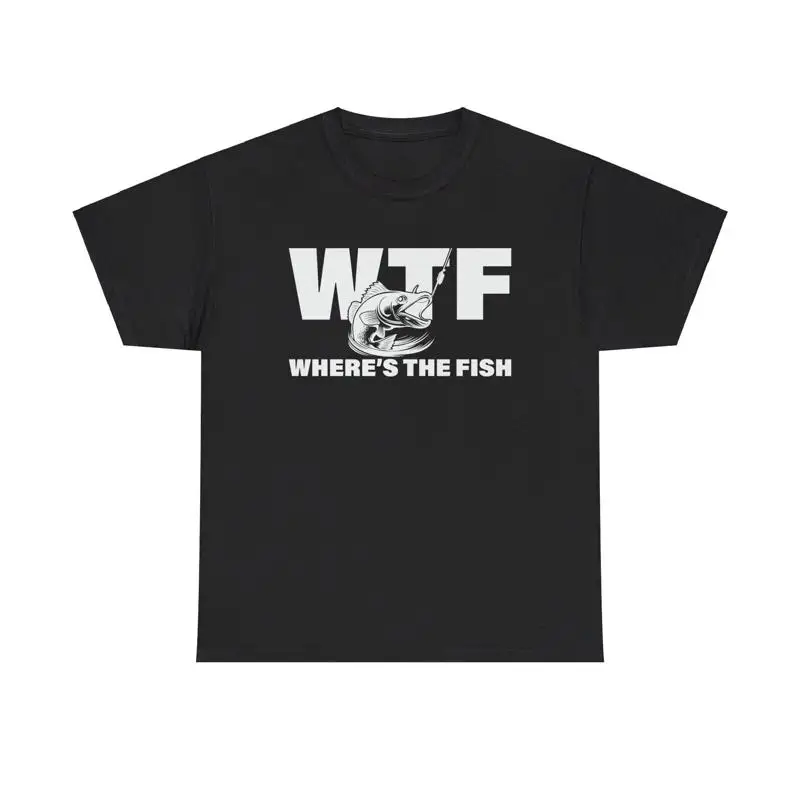 

Забавная футболка для рыбалки WTF Wheres the Fish Dad