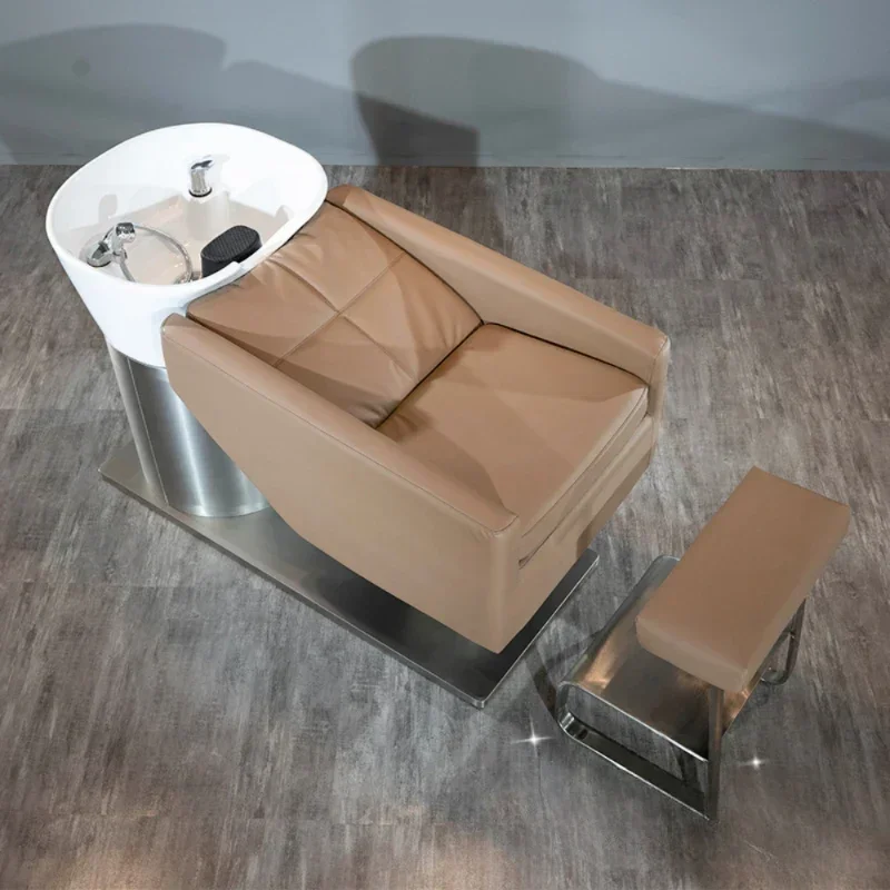 

Professional Washbasin Hair Therapy Luxury Chairs Salon Styling Washing Spa Shampoo Bowl with Sink Salon Chair for Hair Stylist