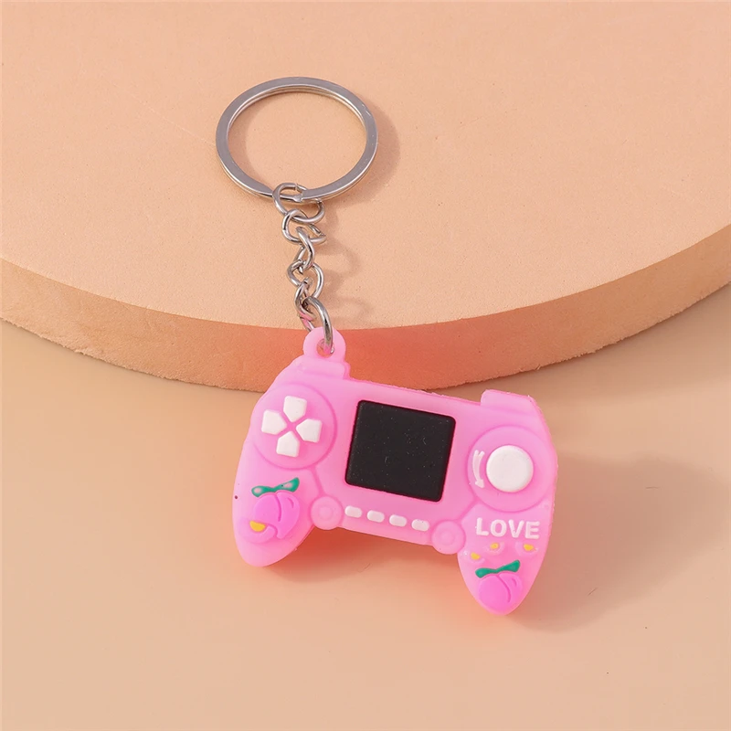 Creative Simulated Game Machine Key Chain Mini Game Console Gamepad Keyring Pendants for Car Key Holder Boys Birthday Gifts