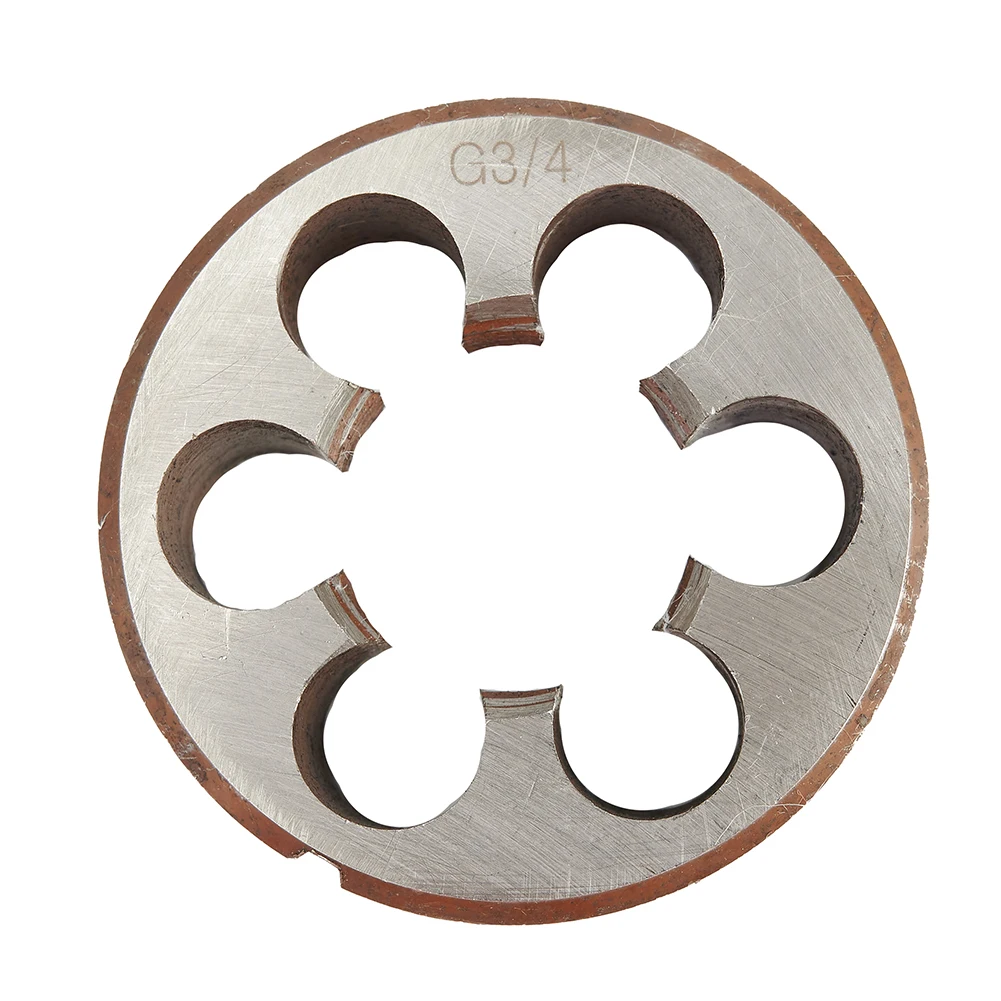 HSS Pipe Threads Round Dies Taps & Die 1/8 1/4 3/8 1/2 3/4 HSS High Speed Steel Pipe Thread Round Die Hand Tools Tap Die