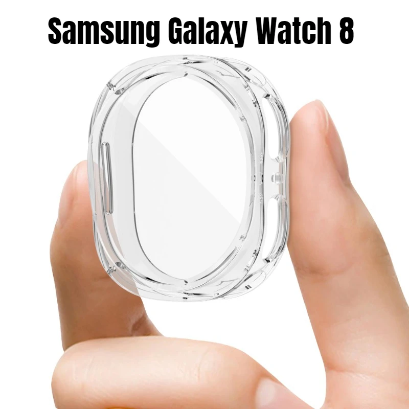 Soft TPU Case+Film For Samsung Galaxy Watch 8 44mm 40mm Accessories Screen protector All-Around cover on Samsung Watch 8 40mm image 2