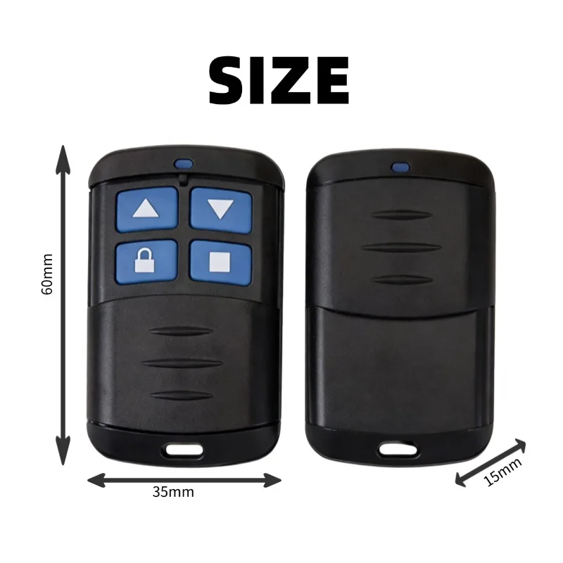 433MHz Wireless Cloning RF Garage Door Transmitter Smart Home Door Control Remote