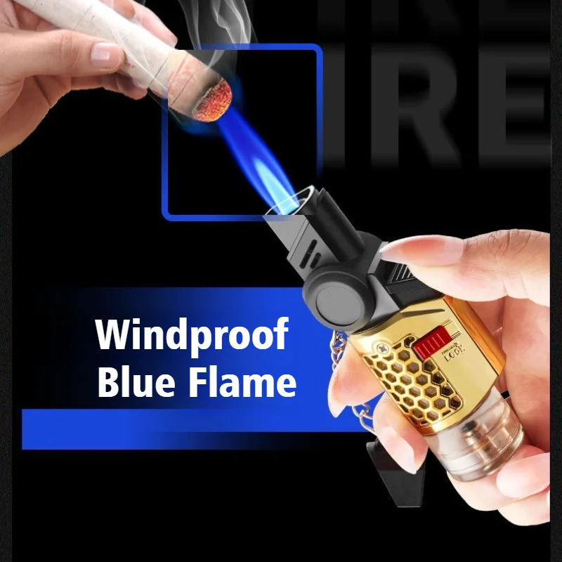 

Elbow Welding Gun Adjustable Fire Outlet Windproof Open Flame Lighter Butane Inflatable Cigarette Lighters & Smoking Accessories