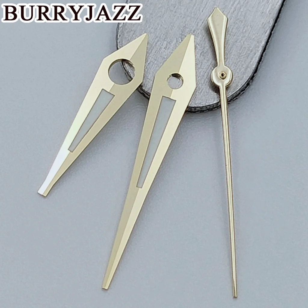 BURRYJAZZ NH35 NH36 NH38 7S26 7S36 4R35 4R36 Uhrzeiger Silber Gold Rose Gun Zeiger grün leuchtend – Detail 8