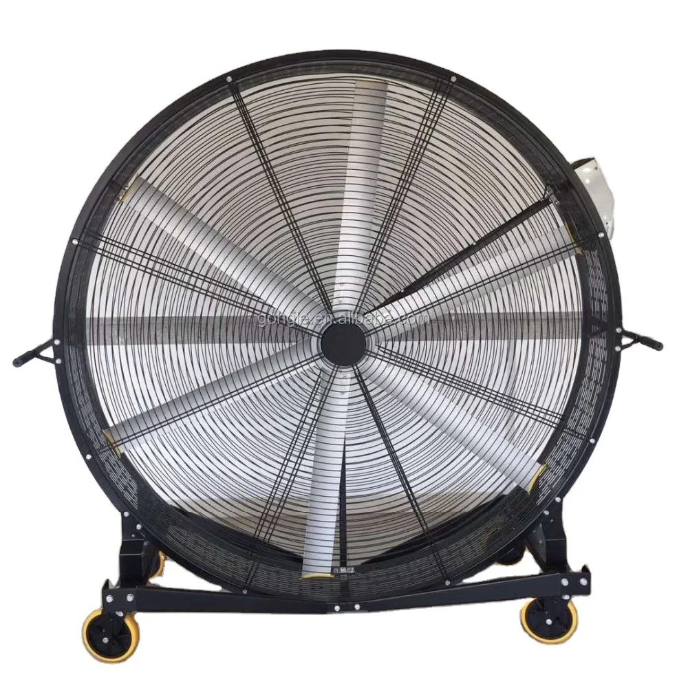 

Industrial Standing Moving Fan Industrial Pedestal Fan Gym Cooling Portable Quiet metal Floor Fan