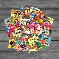 25Pcs Vintage Comic Strip Retro Cartoon Poster Stickers bambine regalo giocattoli per valigia Laptop Skateboard cancelleria auto