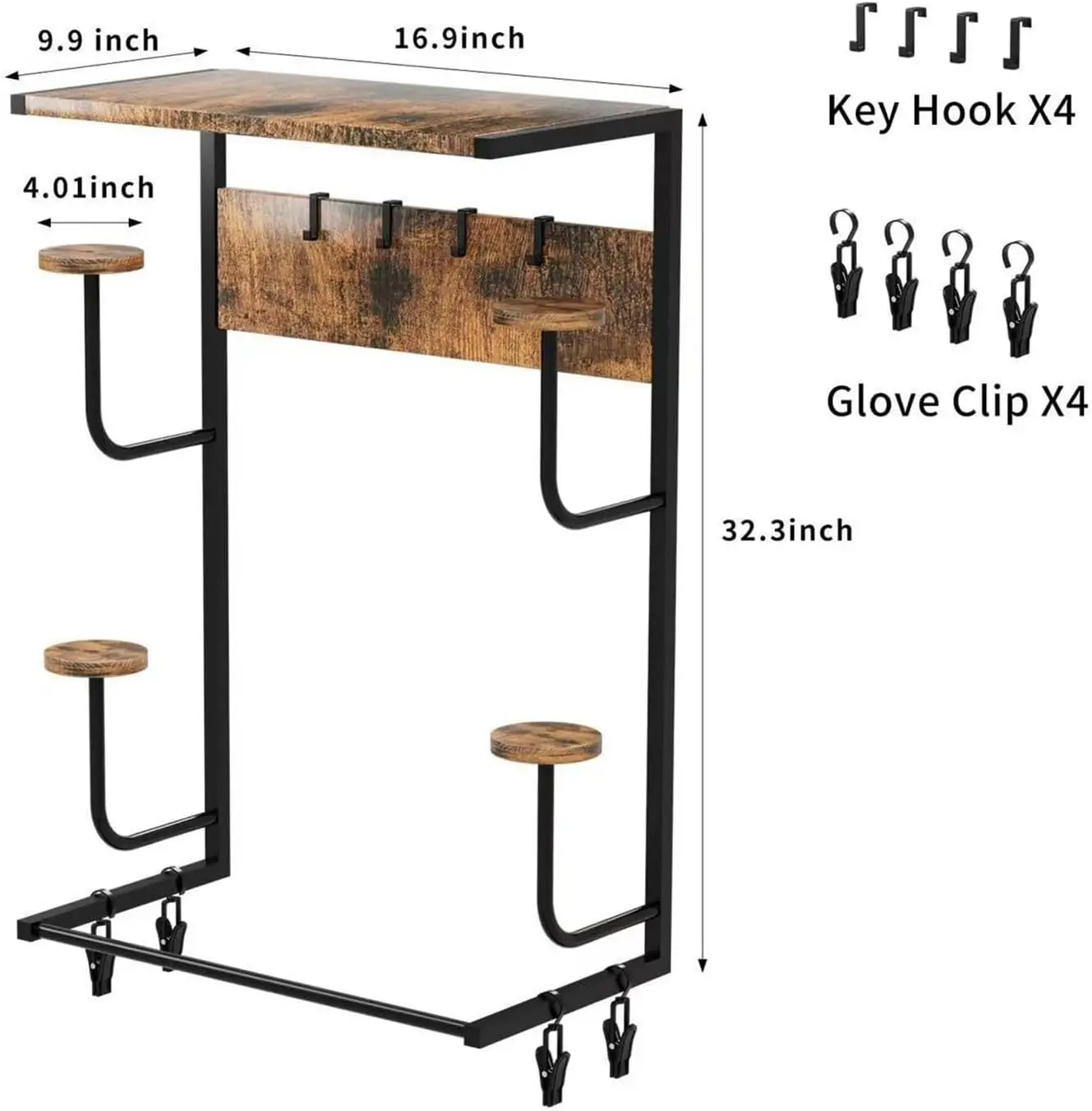 1Pcs Holz Motorrad Helm Rack Wand Montiert Motorrad Helm Display Rack Holz Motorrad Leder Ausrüstung Rack